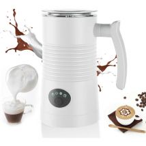 Decdeal - Mousseur à lait électrique 4 en 1, 350 ml, 400 w, étanche IPX2, entièrement automatique, mousseur à lait, tasse de mélange avec brosse de