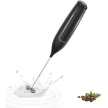Mousseur à Lait électrique, Mini Fouet en Acier Inoxydable, Moteur Extra Fort et Alimenté pour Café/Café au Lait/Cappuccino/Chocolat Chaud