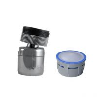 Ecoperl - Verstellbarer Perlator-Schäumer 8L / Minuten, Außengewinde 24 x 100 und Innengewinde 22 x 100