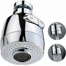 Mousseur et brise-jet pour robinet Aérateur de Robinet 360 Degrés 2 Modes Réglable Douche Tête Filtre Pulvérisateur, Ensoleillé