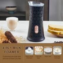 Lucky-88 - Mousseur à Lait Électrique 4 en 1 de Moussage, Mousseur à lait Automatique pour Moussage Chaude et Froide et Lait Chauffant, Milk Frother