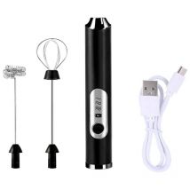 Einemgeld - Mousseur à Lait Portatif, Mousseur Rechargeable Pour Café, Mélangeur à Fouet Pour Match De Chocolat, Frappe