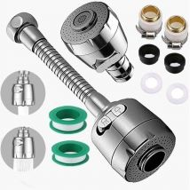 Abcrital - 2 pièces Aérateur de Robinet, 360° Pivotant Robinet, Gorgeurs Aérateur Robinet, à économie d'eau Robinet Filtre Régulateur Spray Tête Buse