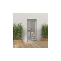 Moustiquaire rideau H230 cm x L100 cm coloris gris Moustikit
