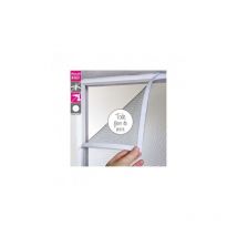 Moustikit - Moustiquaire Souple auto-agrippante fibre de verre 120 cm x 150 cm - Gris