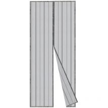 Moustiquaire Rideau Magnétique 200 x 80cm, Gris