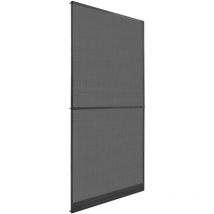 Moustiquaire à charnière pour portes Anthracite 100x215 cm vidaXL