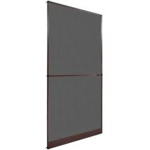 Moustiquaire à charnière pour portes Marron 120x240 cm Vidaxl