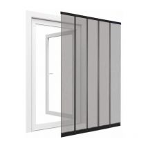 Rideau moustiquaire pour porte fenêtre en polyester 5 lamelles - 125x240 cm
