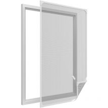 Moustiquaire avec cadre magnétique pour fenêtre blanc max 100x120 cm
