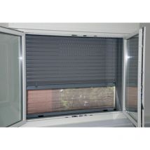 Moustiquaire blanche stop inset pour volets manuels et motorisés 100X160