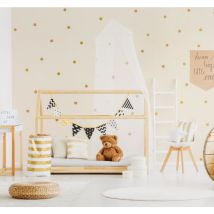 Moustiquaire ciel de lit pour lit 1 place tulle blanc