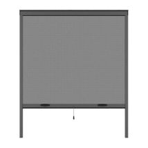 Moustiquaire De Fenêtre 125 X 145 Cm En Aluminium Gris Anthracite – Recoupable En Largeur Et Hauteur – Toile En Fibre De Verre Imputrécible – 