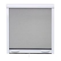 Moustiquaire de fenetre L125 x H145 cm en aluminium laqué blanc - Recoupable en largeur et hauteur.