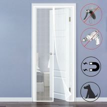 Moustiquaire de fenêtre MagnéTique Moustiquaire 120x250cm Rideau Anti Mouche Porte sur Mesure de Porte sans Percer pour Porte d Entrée