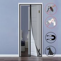 Moustiquaire de fenêtre MagnéTique Moustiquaire 120x210cm Rideau Anti Mouche Porte sur Mesure de Porte sans Percer pour Porte d Entrée
