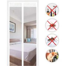 Rapanda - Moustiquaire de fenêtre Moustiquaire Magnétique Porte 140x220cm,Moustiquaire Porte en Fibre de Verre,Rideaux Anti Mouches pour Porte