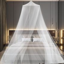 Houhence - Moustiquaire de lit, Grand Moustiquaire Lit Double et Simple, Universelle Moustiquaire de Lit pour Bebe Enfant Adulte, Moustiquaire pour