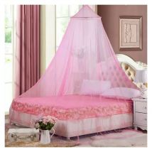 Moustiquaire de lit Grande Moustiquaire Ciel Suspendue Filet pour Lit de Bébé Enfant Hamac 260x60x800 rose - Ahlsen