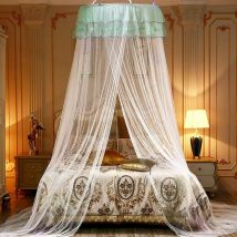 Moustiquaire de lit,Moustiquaire, Grande Moustiquaire, Moustiquaire Filet Baldaquin, Convient pour pour Lit Simple, Lit Double Moustiquaire