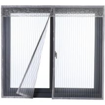 Moustiquaire de Porte Ou Fenetre Magnetique Rideau Moustiquaire De Porte Avec Aimants Gris 120x130cm