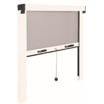Moustiquaire enroulable – 120 x 140 cm – Fibre de verre – Aluminium – Moustiquaire de fenêtre