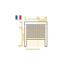 Moustikit - Moustiquaire enroulable verticale fenêtre en alu blanc Confort - h 160 cm x l 180 cm