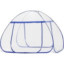Moustiquaire escamotable pour lit double, fermeture à glissière pour porte simple, tente portable, moustiquaire de voyage, facile et rapide à