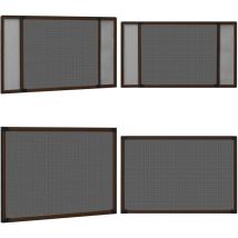 Moustiquaire extensible pour fenêtres Marron (100-193)x75 cm - Moustiquaire Fenetre - Moustiquaire Extensible - Protection Insecte - Anti Moustique