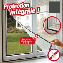 Moustiquaire fenêtre blanche 130x50cm – Résistante aux UV – Protection contre mouches, moustiques, mites – AEROXON