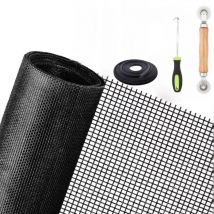 Moustiquaire Fenêtre de Remplacement, Filet 250x120cm diy Super Durable, Maille Moustiquaire Protection Contre Insecte Moustique pour Porte,