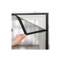 Moustiquaire Fenetre en Fibre de Verre, Maille Très Dense, Moustiquaire Fenêtre Sans perçage, Avec Bande Adhésive, Anti Mouches pour Porte Fenetre,