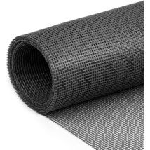 Moustiquaire Fenêtre Moustiquaires en Fibre de Verre Écrans de Fenêtre DIY pour Fenêtre Porte Gris - 1,5x5M
