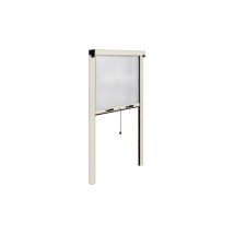Moustiquaire Irs-ce Aluminium Ivoire 140x250 Cm Verticale Pour Balcons Balcons