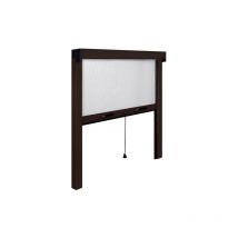 Moustiquaire IRS ce aluminium marron 140x170 cm vertical pour fenA tres