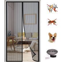 Moustiquaire Magnétique Porte,120x220cm(47x86inch) Moustiquaire Porte à Fermeture Aimantée,Anti-Moustiquaire pour Porte de Balcon et Porte Patio,