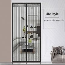 Moustiquaire Magnétique pour Porte Rideau de Porte d'Entrée Balcon - m 100x220cm