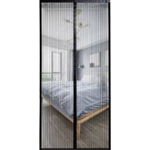Moustiquaire Magnétique Pour Porte, Rideau en Maille, Joint Magnétique de Haut en Bas avec Fermeture Automatique, Maintient l'air frais à l'intérieur