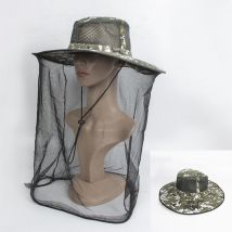 Moustiquaire, moustiquaire, chapeau - vert et noir