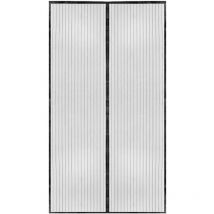 Moustiquaire noire magnétique pour porte-fenêtre 210x100 Noir