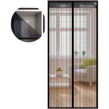 Moustiquaire porte anti-insectes aimant mouche treillis rideau mouche rideau pour balcon porte salon bande Velcro cadre 100 x 210 cm