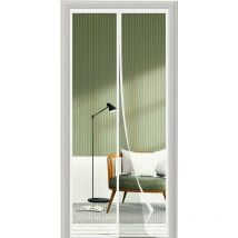 Moustiquaire Porte Fenetre 120x200, Toutes les Tailles de Rideau Moustiquaire Magnétique, Blanc Moustiquaire de Haute Qualité, Facile à Installer,