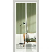 Moustiquaire Porte Fenetre 120x200, Toutes les Tailles de Rideau Moustiquaire Magnétique, Blanc Moustiquaire de Haute Qualité, Facile à Installer,
