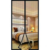 Moustiquaire Porte Fenêtre Magnétique - Rideaux Anti-Mouches pour Porte - Toile Insecte Écran - Moustiquaire Baie Vitrée Coulissante - Aimantée, Sans