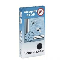 Moustiquaire pour fenêtre, 'stop', gris, 1m x 1m