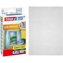 Insect Stop sun protect Moustiquaire de fenêtre - Moustiquaire avec protection solaire et anti-éblouissement - Moustiquaire sans percer - Anthracite,