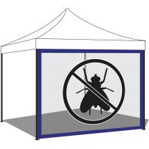Frankystar - Moustiquaire pour gazebo de jardin. Moustiquaire avec velcro. 300X200H cm Bleu