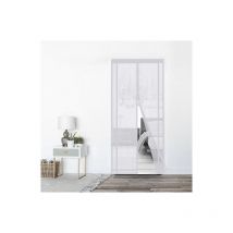 Moustiquaire Porte Fenetre Magnetique Flexible Aimantée sans Percage Rideau, ajustable 160x230 cm Blanc