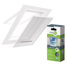 Moustiquaire sans perçage auto-agrippante - Pour fenêtre de toit 140 x 170 cm zippée