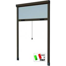 Moustiquaire Verticale En Aluminium Hu-Firma Marron Cm.120X250